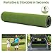 Golf Mat, 5x4ft/6x4ft Large Golf Hitting Mats for Practice Outdoor Indoor, 26mm Thick, High-Elasticity Artificial Turf Mat for Garage Simulator Chipping Driving Swinging Training, Gifts for Him Men