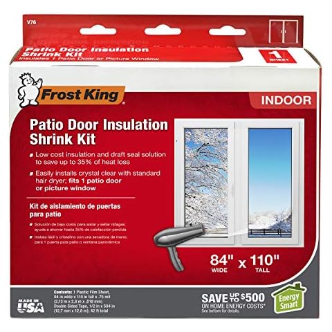 Frost King, Clear V76H Shrink Window Kit 84-Inch by 110-Inch, 84" x 110" Cover