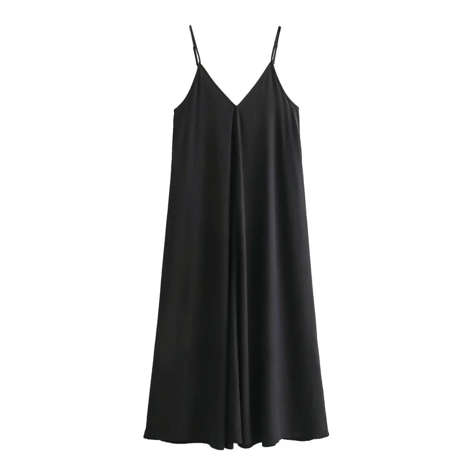 Abito Donna Lungo Nero Rosso da Donna, Spiaggia Estivo Drappeggiato Sexy Senza Schienale 2025 Vestito Sera per Feste-Verde-l