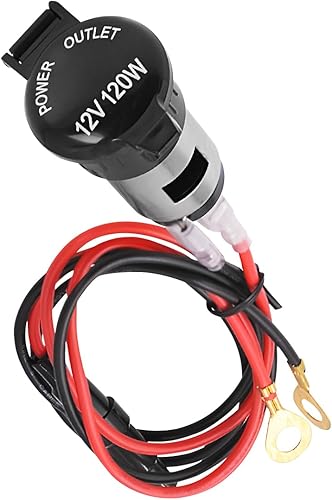 BESULEN Enchufe para encendedor de cigarrillos de 12 V-24 V, adaptador de encendedor de cigarrillos hembra con cable de extensión, enchufe a prueba