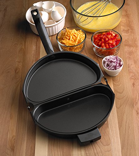 Fox Run Egg Pan, Non-Stick Folding Omelette Pan, 8