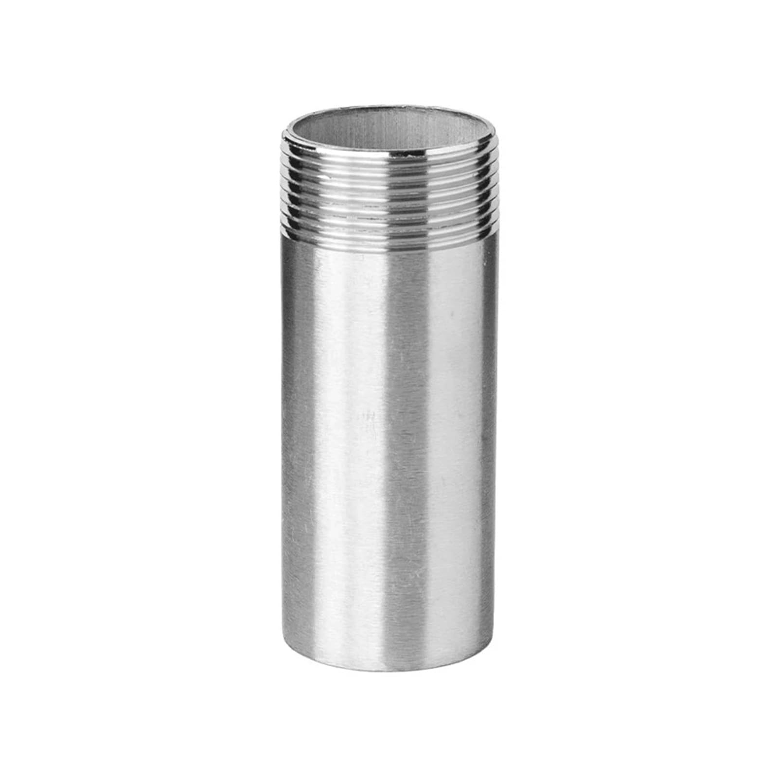 1/4" 3/8" 1/2" 3/4" 1" BSP Single Male Thread 304 Stainless Steel Long Nipple Extension Tube Pipe Fitting Connector Coupling (Length 150mm,BSP1 Male Thread)