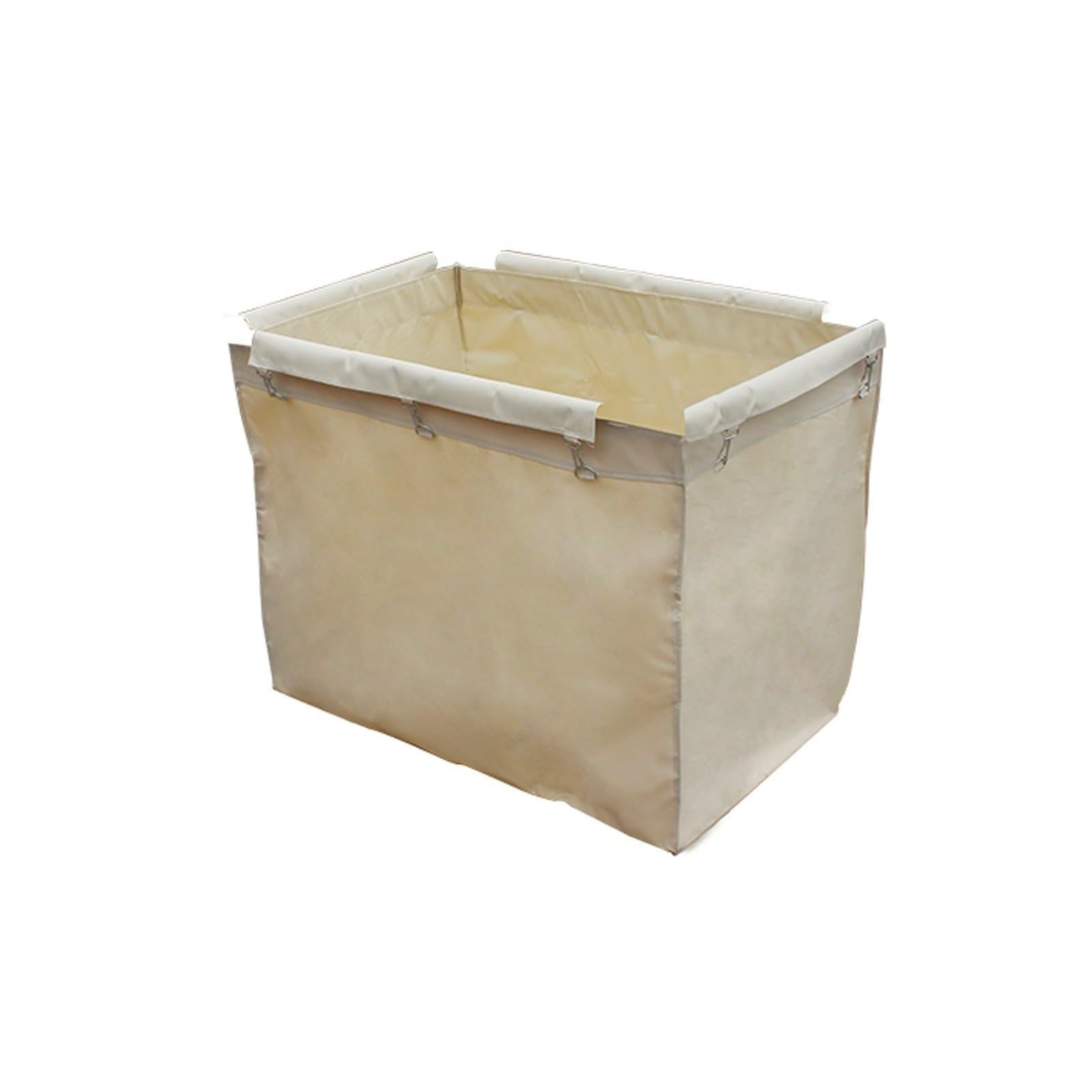 Carrito de lavandería grande para uso comercial y doméstico en color beige