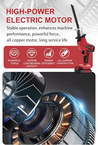 Cordless Reciprocating Saw with Dual Batteries