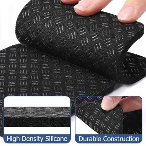 TOBWOLF 6PCS Treadmill Mat Pads, 4" x 4" x 0.2" Double-sided Non-slip Exercise Equipment Mat for Floor Protection, High Density Silicone Anti Vibration Pad for Treadmill, Walking Pad, Exercise Bike - Image 3