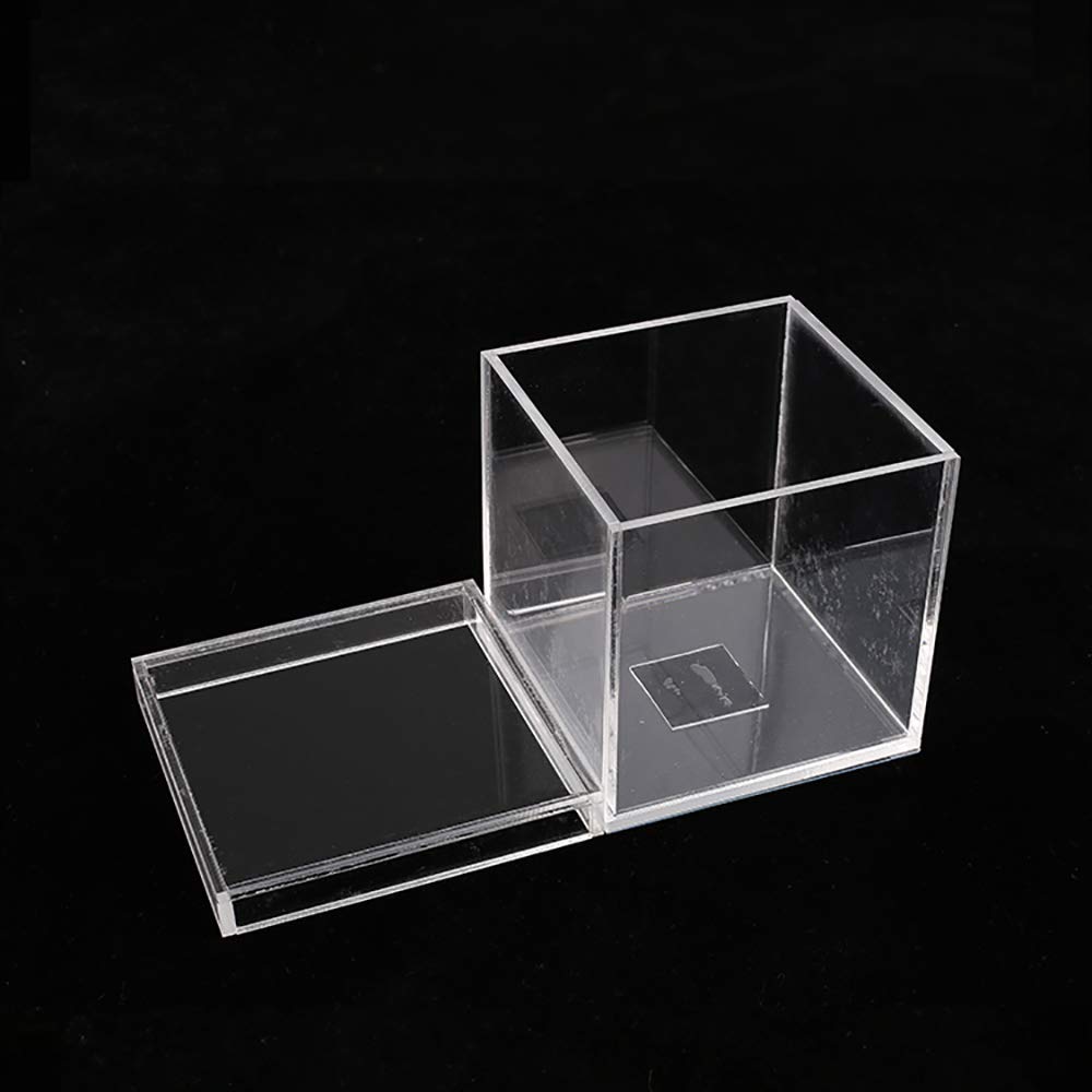 ZQION Agravidad Caja Transparente Trucos de Magia Tarjeta Truco mágico Primer Plano Escenario Ilusión Accesorios Caja de Mago Comedia