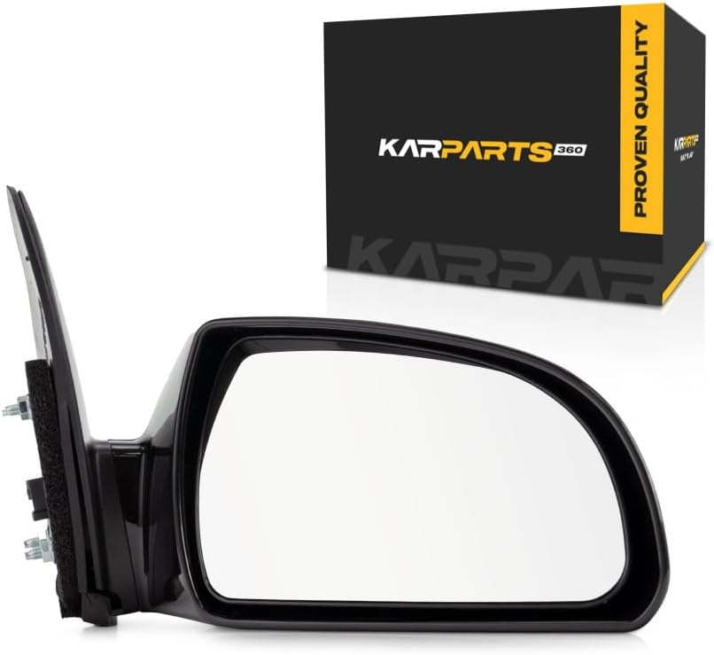 For Hyundai Sonata 2006-2010 Door Mirror Passenger Side | Power | Heated | Gloss | Black | Non-Folding | HY1321149 | 876200A000