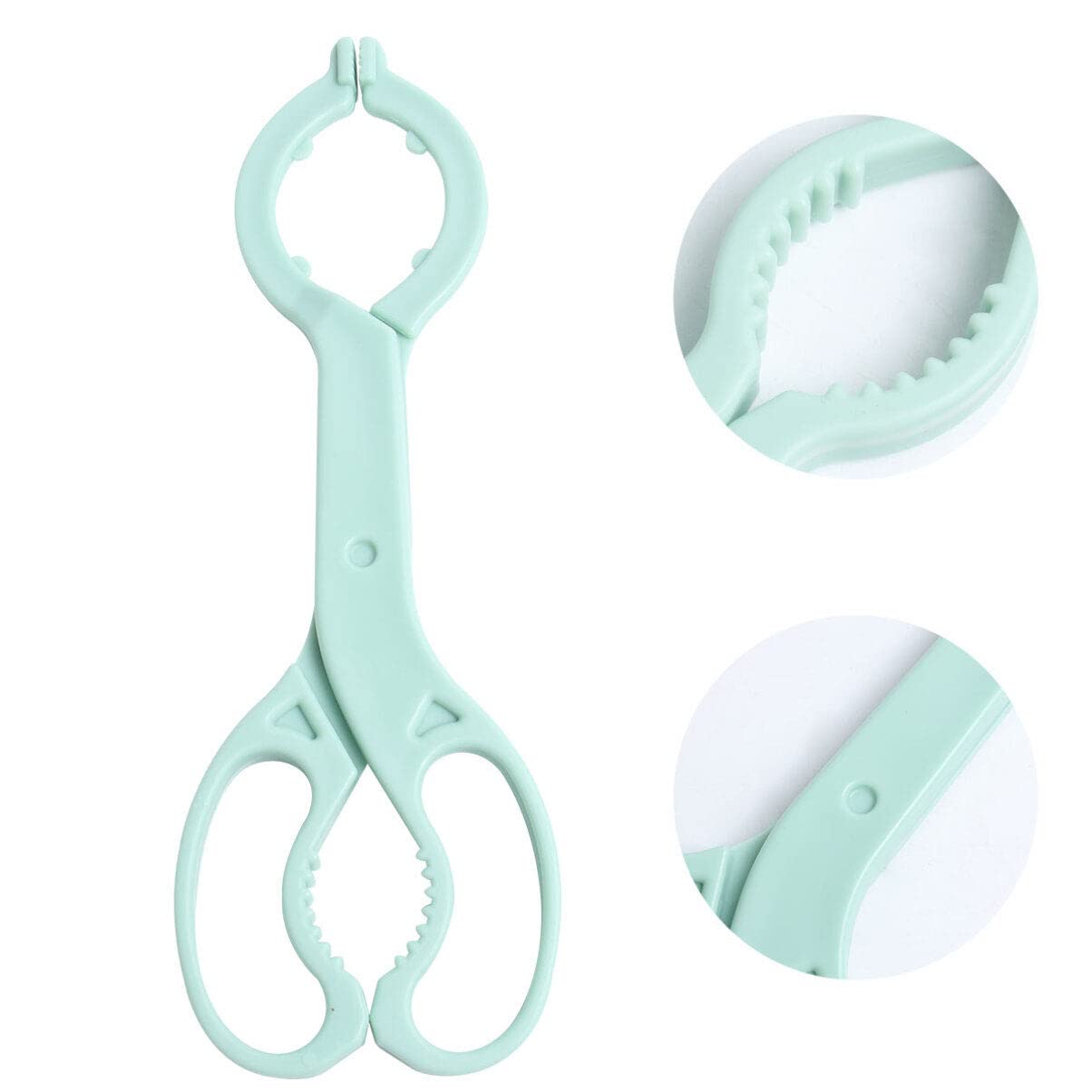 Ecceart, pinza per biberon, in silicone, antiscivolo, per allattamento, per biberon, colore: verde chiaro