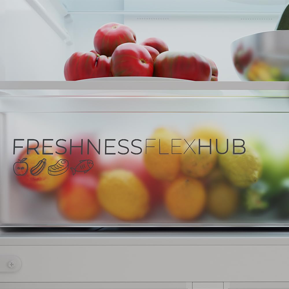 Cecotec Frigorifero 4 Porte Total No Frost Bolero CoolMarket 4D 394 Inox E. 394 Litri, Altezza 170 cm e 70 cm Larghezza, Cassetto Temperatura Variabile, Compressore Inverter, ATT Antibatterico