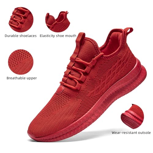 Image of Mens Slip On Walking Shoes Sneakers Running Shoes Trainers Athletic Gym Fitness Sport Shoes Non Slip Breathable Mesh Workout Fashion Breathable Comfortable