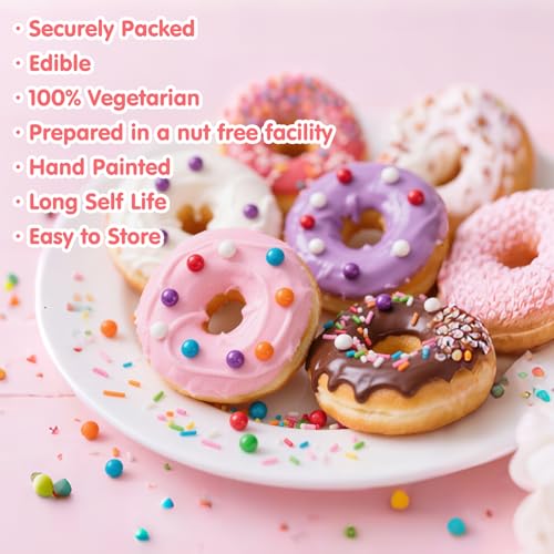 Image of Edible Rainbow Pearl Sprinkles,Spring Colorful Pearl Candy Sprinkles Mixed,Baking Decorating,Pastel Edible Cake Decorations,Perfect for Baking,Ice Cream,Cookies,Cupcake Toppers,Birthday Wedding Party Desserts Easter Supplies,130g /4.58oz
