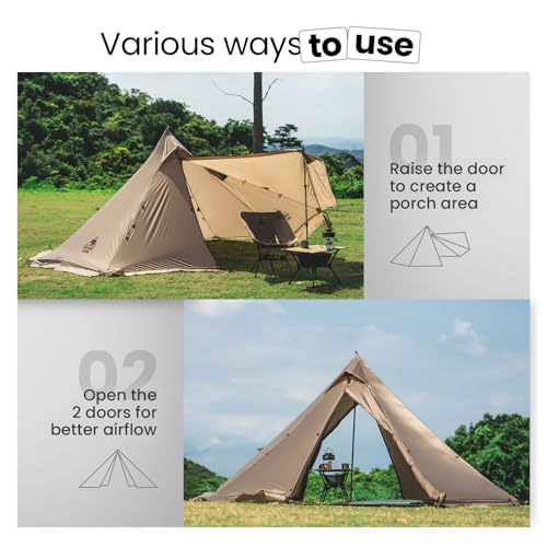 Carpa Tipi Unisex Ultraligera 4 Estaciones para 2 Personas miniatura 3