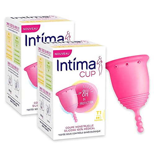 Intima Cup, Menstruationstasse, Größe 1, Normal, 2 Stück