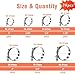WYSIWYKA 14 Pcs 7 Sizes T-Bolt Hose Clamps, 304 Stainless Steel Turbo Intake Intercooler Clamp,Working Range 32-91mm for 1-3