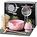 Souvik Matcha Set 7 Pezzi – Kit Accessori Cerimonia del Tè Matcha, Matcha Polvere Kit con Ciotola Giapponese, Frusta in Bambù, Canovaccio, Regalo Perfetto per Amanti del Tè (Rosa) immagine
