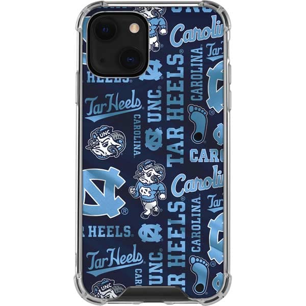 Skinit Clear Phone Case Compatible with iPhone 14 - Officially Licensed University of North Carolina Tar Heels Design