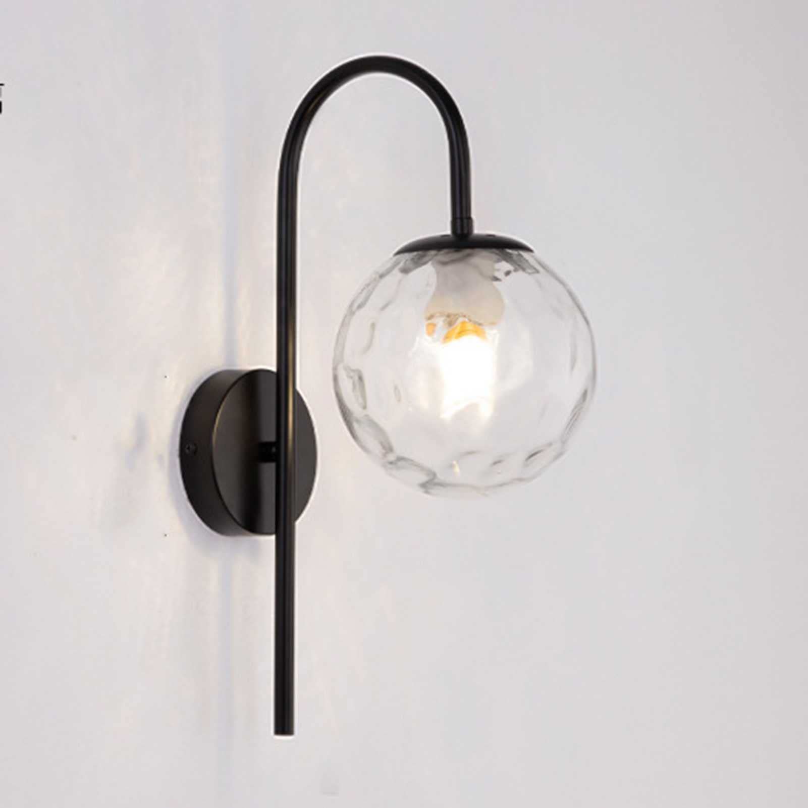 SXWNBIFH wall lamp Wall Sconces, 12w Modern Industrial Gooseneck Wall Lamp, Brushed Brass Wall Mounted Lighting Individualized Creative Corridor Porch Lamps, Watery Gold (Color : Watery Black, Size :