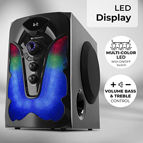 ZEBRONICS Indie 100 105 Watts RMS, 4.1 Speaker with Bluetooth 5.0, LED