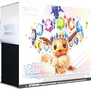 Pokemon Scarlet & Purple Elite Trainer Set – Prismatic Evolutions of The Pokemon TCG (1 Fully Illustrated Promo Card, 9 Booster Packs & Premium Game Accessories)