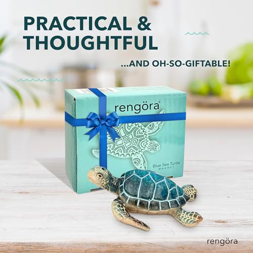 Imán Decorativo Tortuga Azul 3x2 Pulgadas miniatura 6