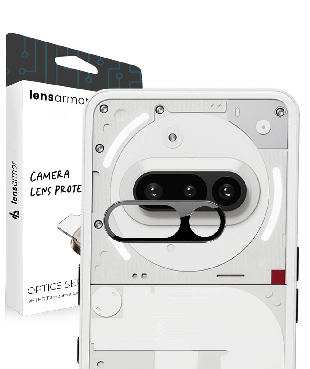 Lensarmor Premium Nothing Phone 3a Camera Lens Protector – 9H Tempered Glass, Ultra HD Clarity, Scratch & Dust Resistant Lensarmor Premium Nothing Phone 3a Camera Lens Protector – 9H Tempered Glass, Ultra HD Clarity, Scratch & Dust Resistant