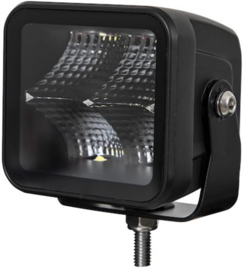 Buyers Products 1492236 Ultra Bright Edgeless 3 Inch Wide LED Flood Light, Square Lens, Spot/Fog Light for Light Bar on Trucks, Trailers, ATVs, and UTVs, Off Road, Clear