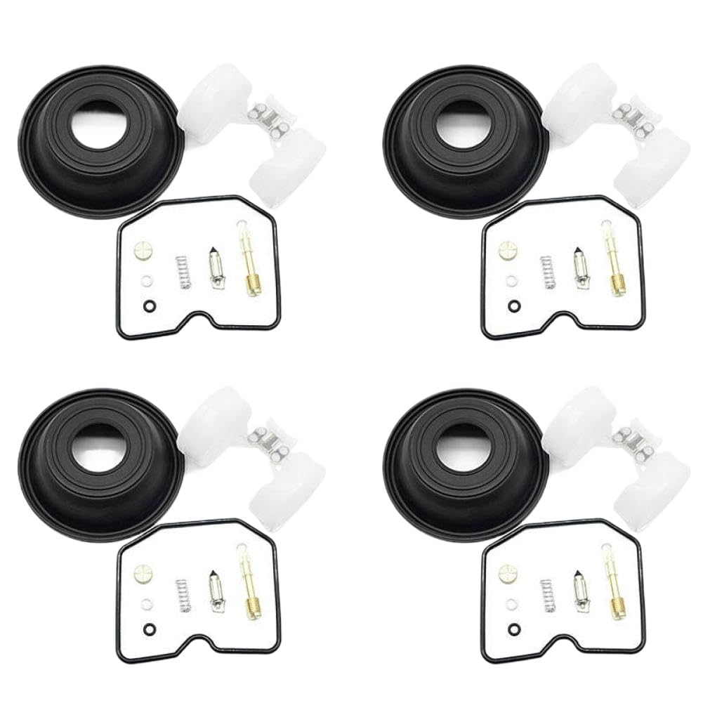 Kit de reparación de carburador junta de cámara flotador de membrana 4 juegos compatibles con ZRX1200 ZRX1200R ZRX1100 GPZ1100 ZRX 1200 1100