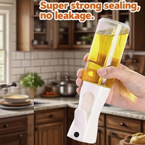 Image of YETI Glass Oil Sprayer Bottle for Kitchen (220ml) - 100% Food-Safe Vinegar & Olive Oil Spray Bottle for Healthy Cooking, Salad Dressing, Air Fryer, BBQ & Grilling Rambler 20 (Multi-color)
