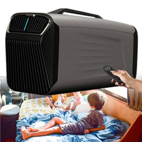 �|�[�^�u���e���g�G�A�R�� 5200BTU�A400W �����d�̓L�����v�p�G�A�R���A��p�����t�@���A�X���[�v���[�h���ځARV�A�g���b�N�A�o���A�e���g�A���������� 24V-Green