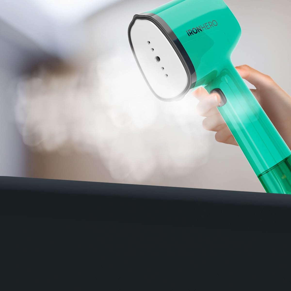 Cecotec Ferro Verticale Vapor IronHero V-1500 Essential Mint. 1500 W, suola in ceramica ultra aderente, vapore continuo 25 g/min, 2 modalità, riscaldamento rapido, accessorio per spazzola in silicone