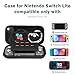 Custom Switch Carrying Case Compatible with Nintendo Switch Lite, with 20 Games Cartridges Name Protective Hard Shell Travel Carrying Pouch for Console Accessories ANC1