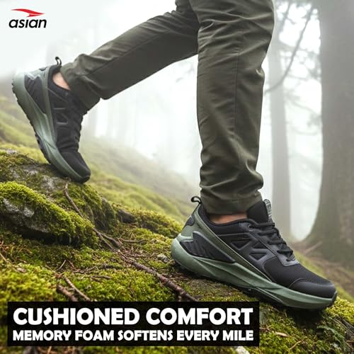 Image of ASIAN Everest-07 Men's Trekking & Hiking Shoes | Rugged All-Terrain Grip Sole, Strong Supportive Fit, Durable Outdoor Shoes, Anti-Slip Traction & Stability for Treks & Hiking