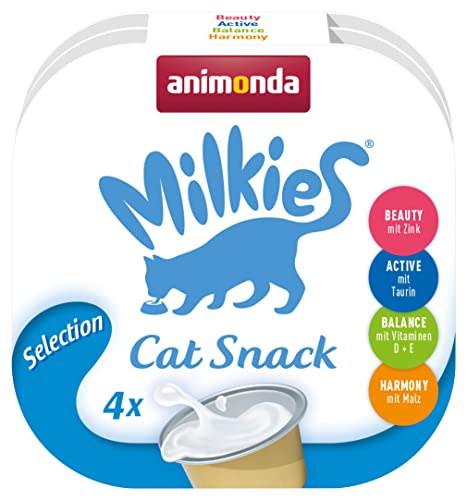 animonda milkies Leche para Gatos en porciones, Variety, 15 x 4 Tazas