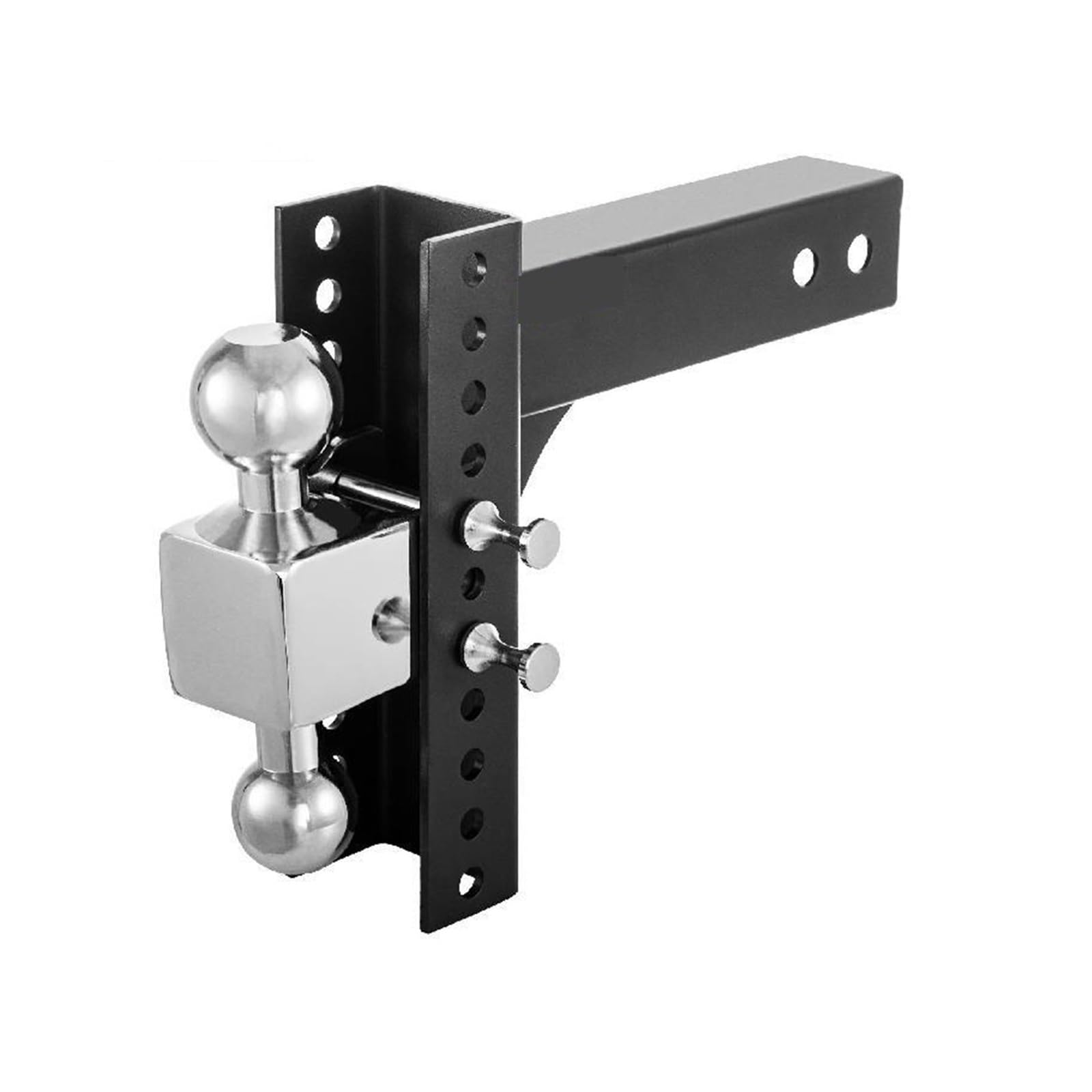 Gancho de remolque ajustable para cargas pesadas de 6/8" con enganche de bola con enganche de bola con cerradura de llave para remolque de camiones para automóviles Alta capacidad de carga