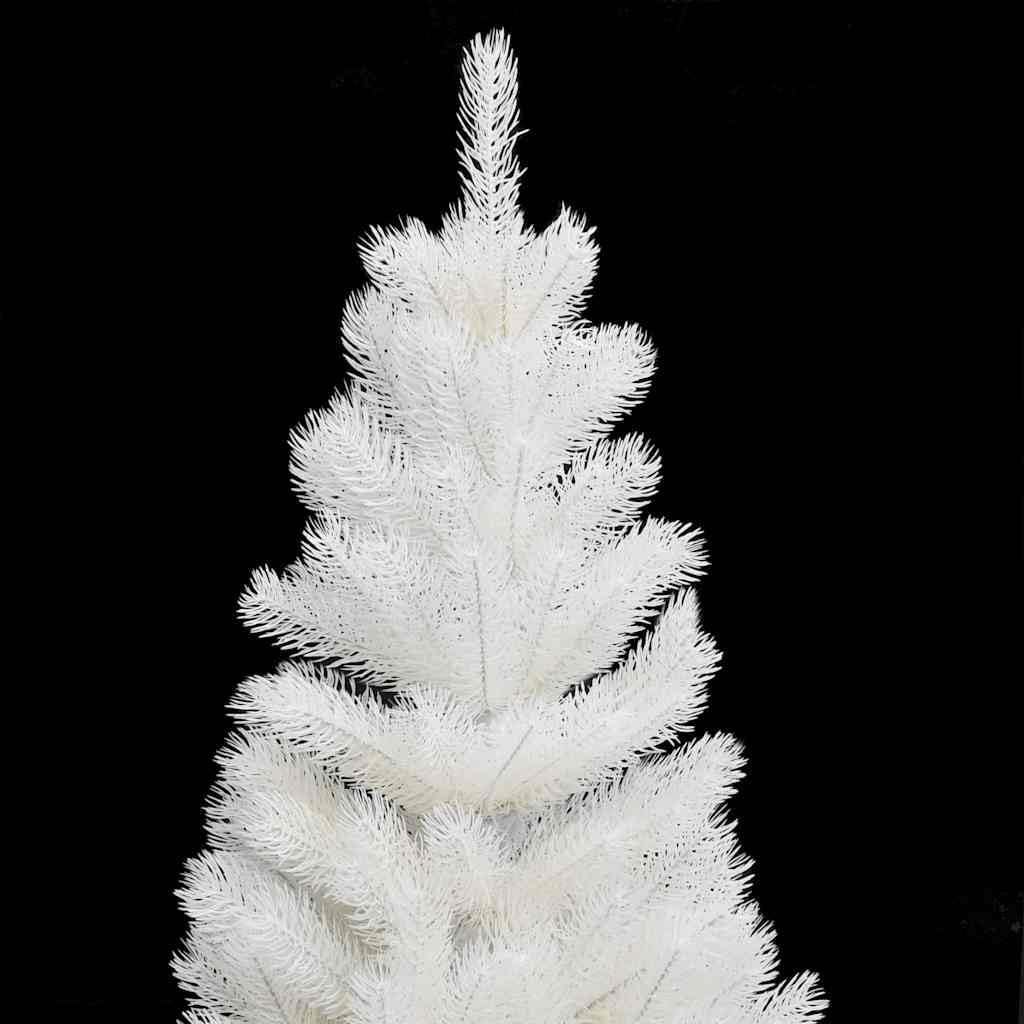 Narzędzia domowe - sztuczna choinka z diodami LED i kulkami zestaw biały 90 cm