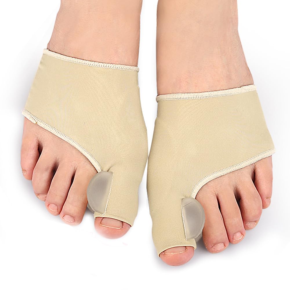 T Tersely Bunion Corrector Big Toe Straightener Bunion Pain Relief Sleeves, 1 Pair Bunion Splint Support Protectors Sleeve Built-in Silicone Gel Pad (Small Size(EUR Size: 35-40, UK 4-7))