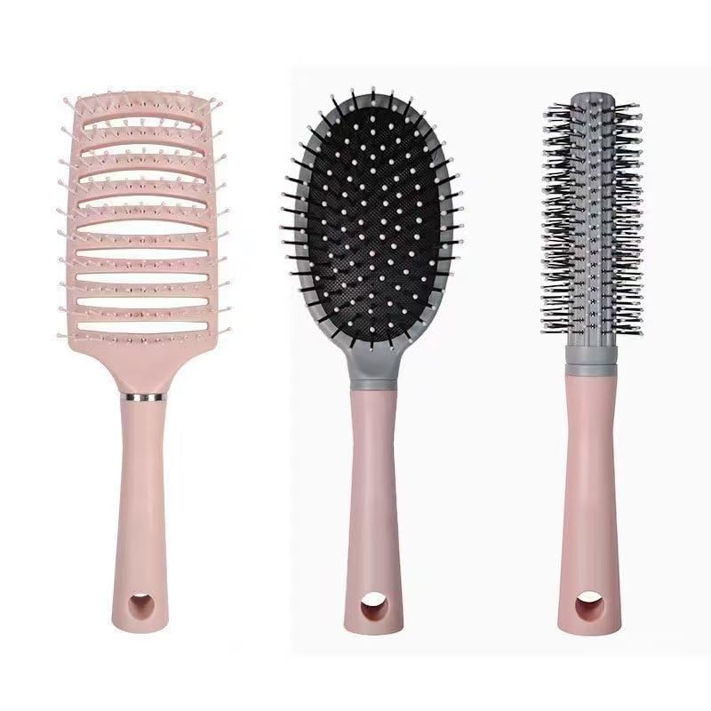 3pcs Hair Comb Set,Air Cushion, Airbag, Curly,Suitable For Daily Household Use And Salon(Green)