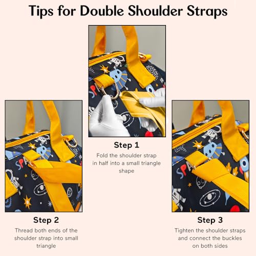 Image of StarAndDaisy Diaper Bag /Diaper Bags for Mom with Light Weight and Potable Design /Multi Compartments, Waterproof Baby Bag with Ultra Soft Fabric.