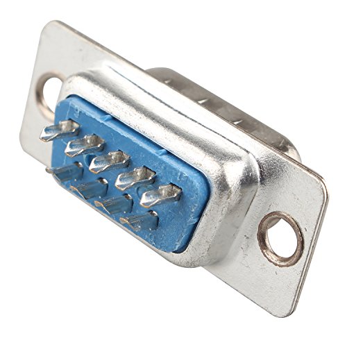 Set de 10 Adaptadores Conector DB9 Macho 9 Pines Solder miniatura 3