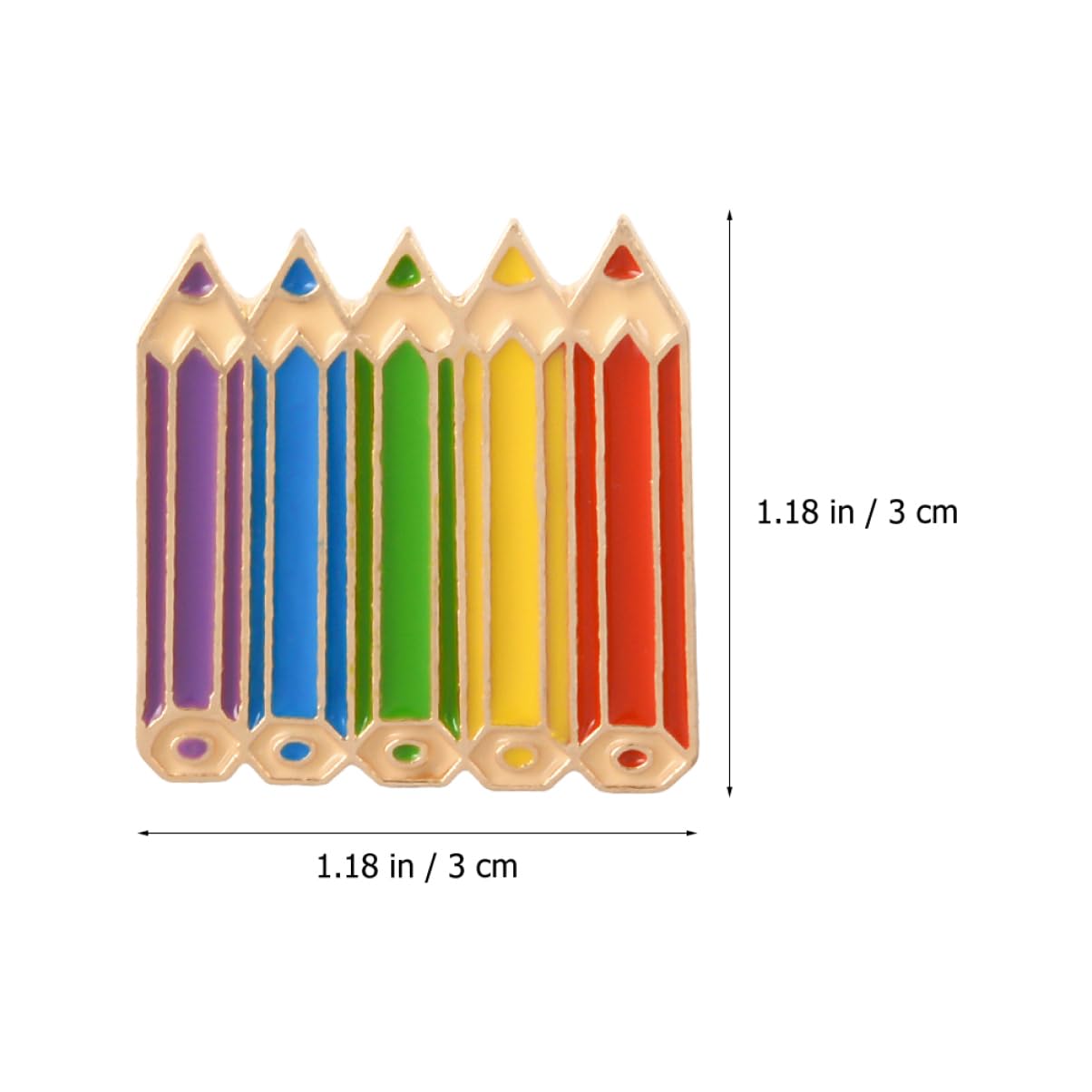 FOMIYES Brosche Teiliges Buntem Bleistift Design Cartoon Anstecker Legiertem Material Kleidungsaccessoire Für Stilvolle Outfits