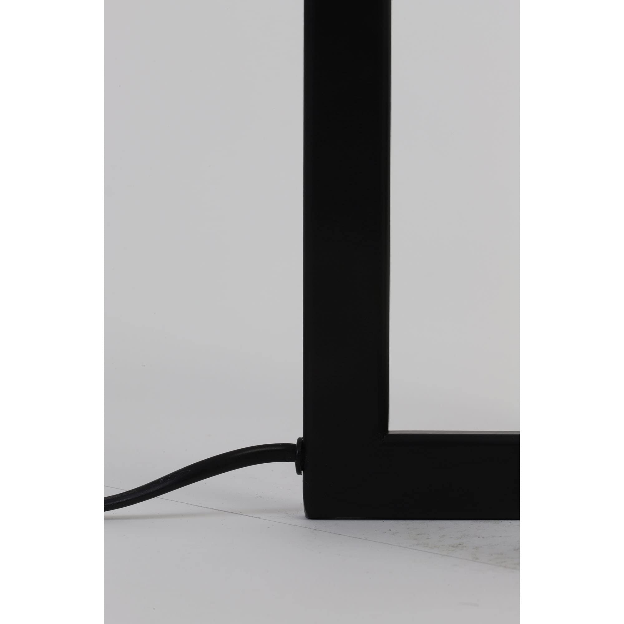Light & Living Lampenfuß Mace - Schwarz - 15x35cm | Quadrat - Modern - Metall - Tischlampenfuß - Lampe Wohnzimmer & Schlafzimmer