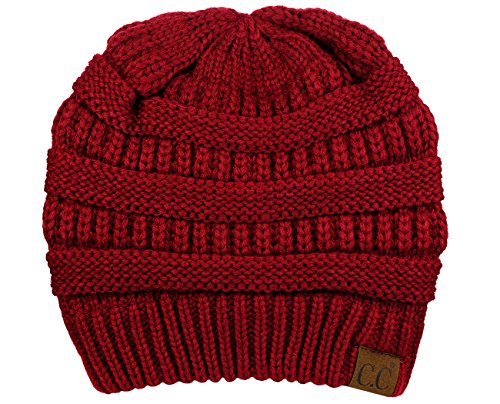 Image of Cambridge Select Thick Slouchy Knit Oversized Beanie Cap Hat