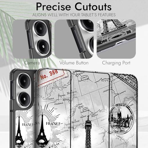 Image of Robustrion Cover for Redmi Pad 2 Pro 12.1 inch Cover Case, Trifold Cover Case for Redmi Pad 2 Pro 5G Tablet Cover [Auto Sleep Wake Support] - Eiffel