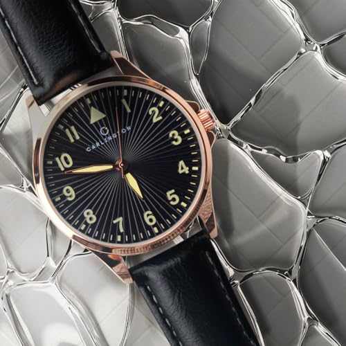 Image of Carlington Aristocrat Series Analog Watches for Men with Premium Leather Strap - CT 1079