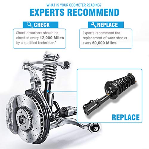 Oredy Rear Struts With Coil Spring Assembly Replacement For 4 Cylinder Engine 1997-2001 Toyota Camry 1999-2003 Solara (Rear Pair Struts) - 171681 #TOP4