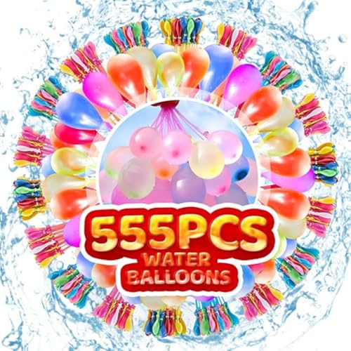 555 Globos de Agua - Bombas de Agua con Cierre Automático con 4 CConectores