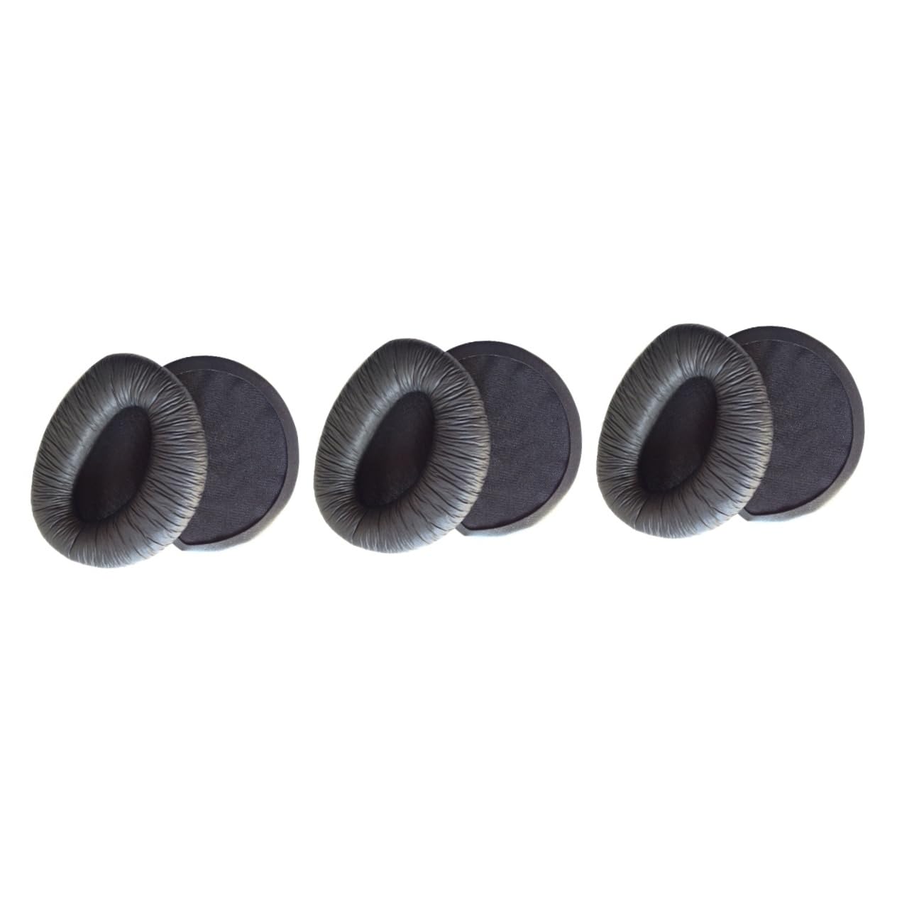 Gatuida 3pezzi Cuscinetti Auricolari Sostitutivi Pu Per Cuffie Di Nero Design Confortevole e Resistente Migliora La Performance Del Suono