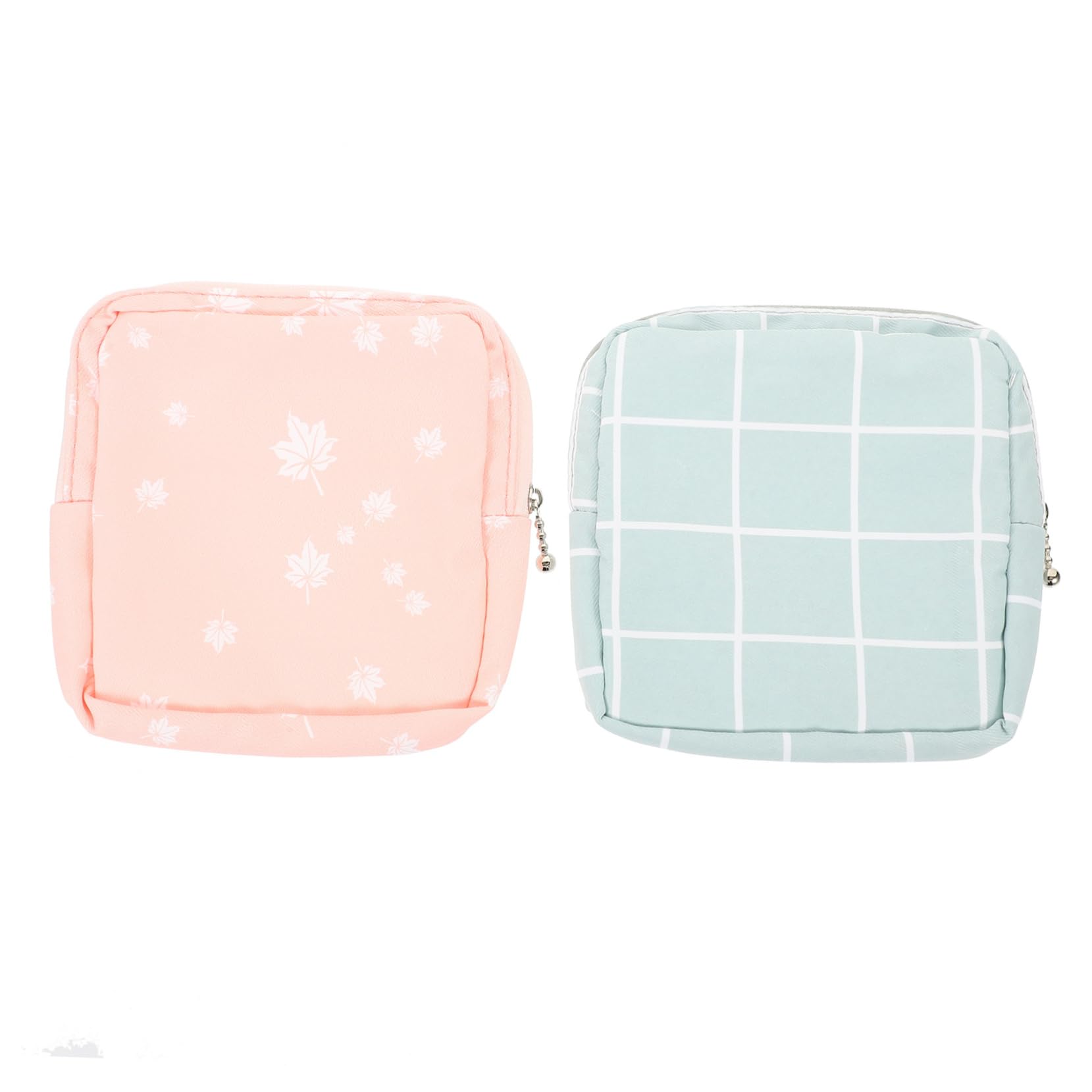 Healeved Portable Menstrual Pad Container Small Period Bag Zipper Sanitary Napkin Storage Bag for School
