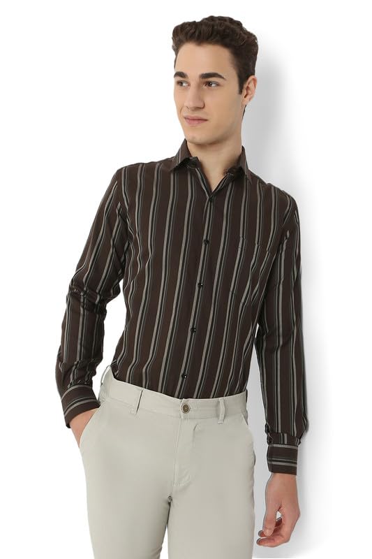 Image of Men's Striped Cotton Formal Shirt