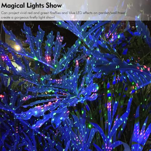 Image of Poeland Christmas Laser Projector Lights with Remote Control and Security Lock, Halloween Garden Lights for Indoor, Outdoor, Home, Garden (Red, Green, Led Blue)